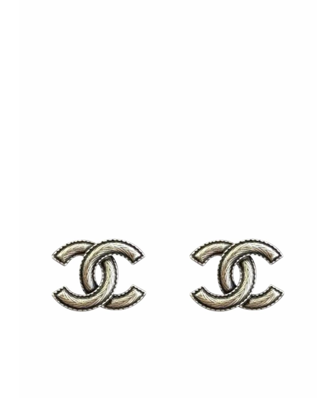 CHANEL Металлические серьги, фото 1