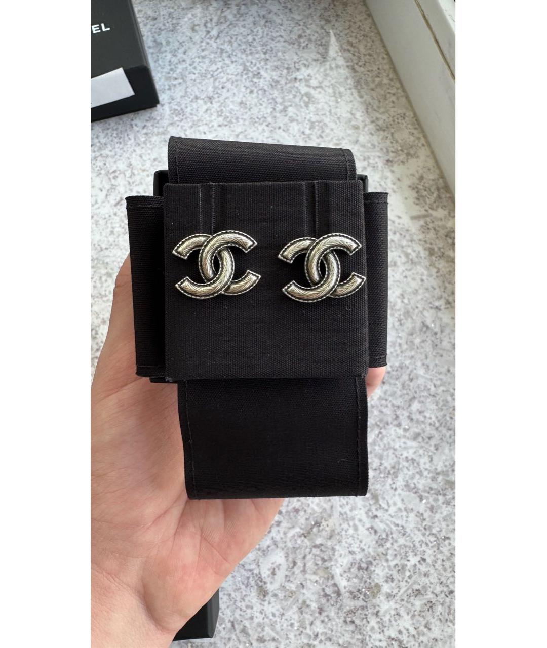 CHANEL Металлические серьги, фото 3