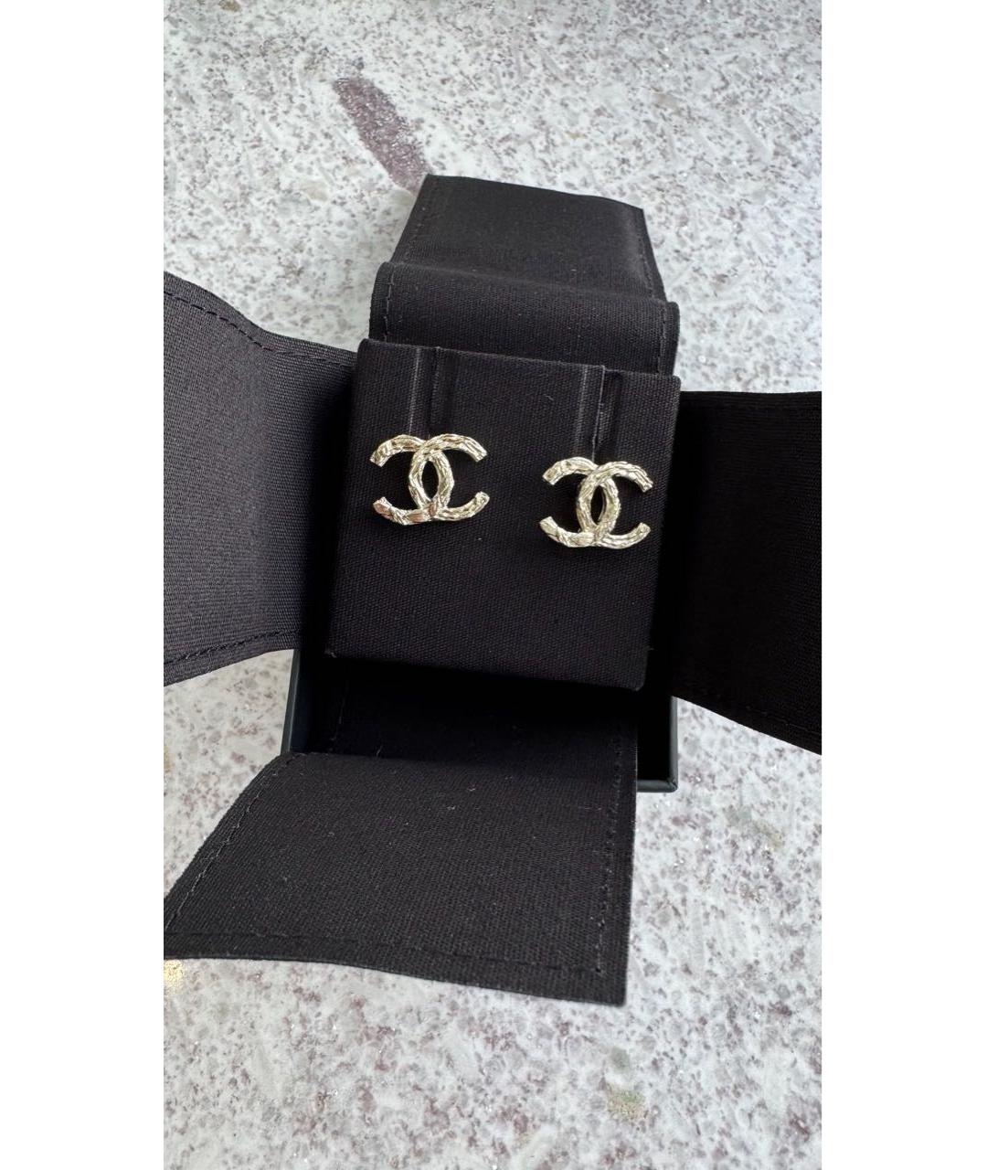 CHANEL Металлические серьги, фото 3