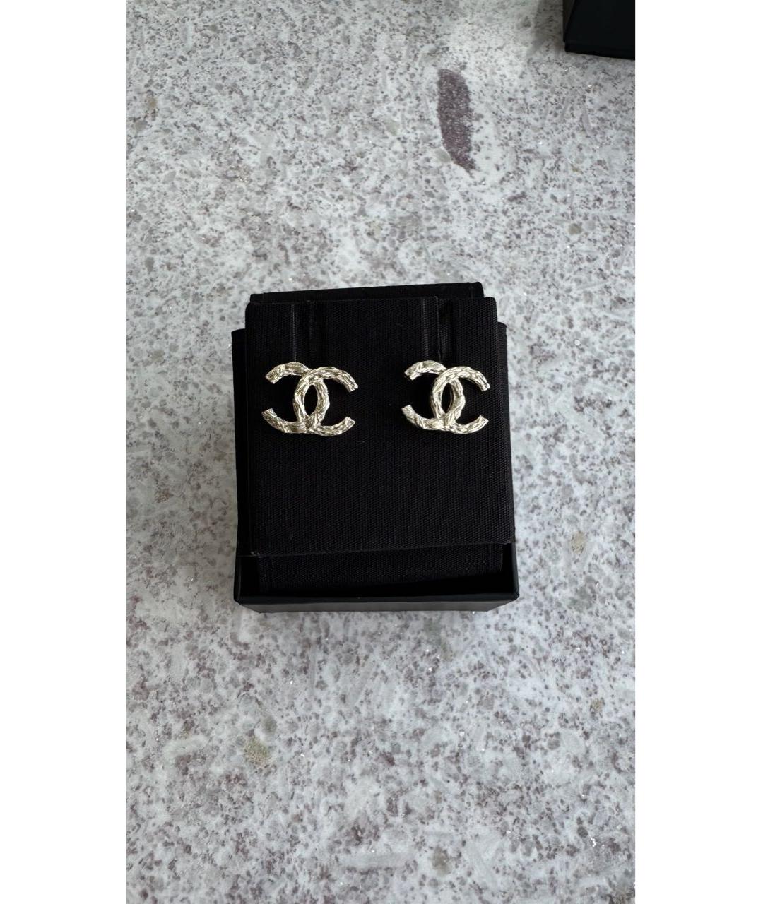 CHANEL Металлические серьги, фото 2