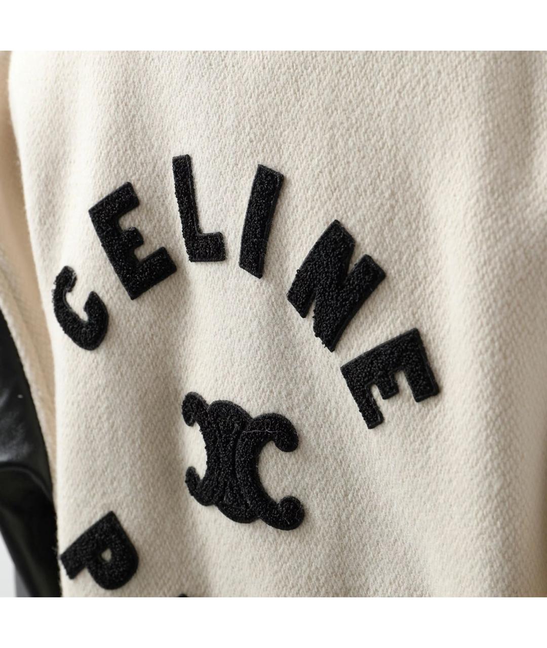 CELINE Бежевая шерстяная куртка, фото 8