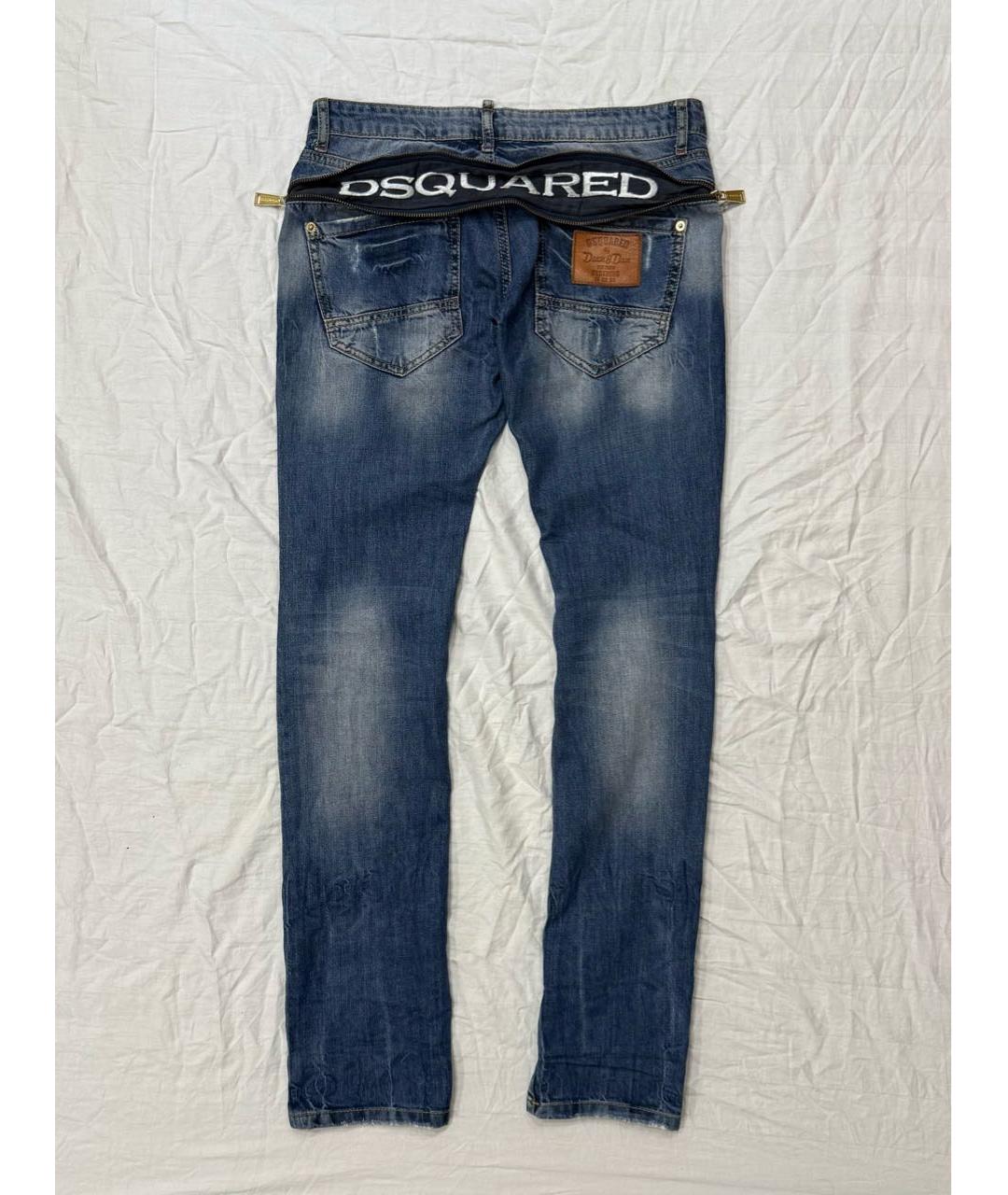 DSQUARED2 Синие хлопковые джинсы скинни, фото 3