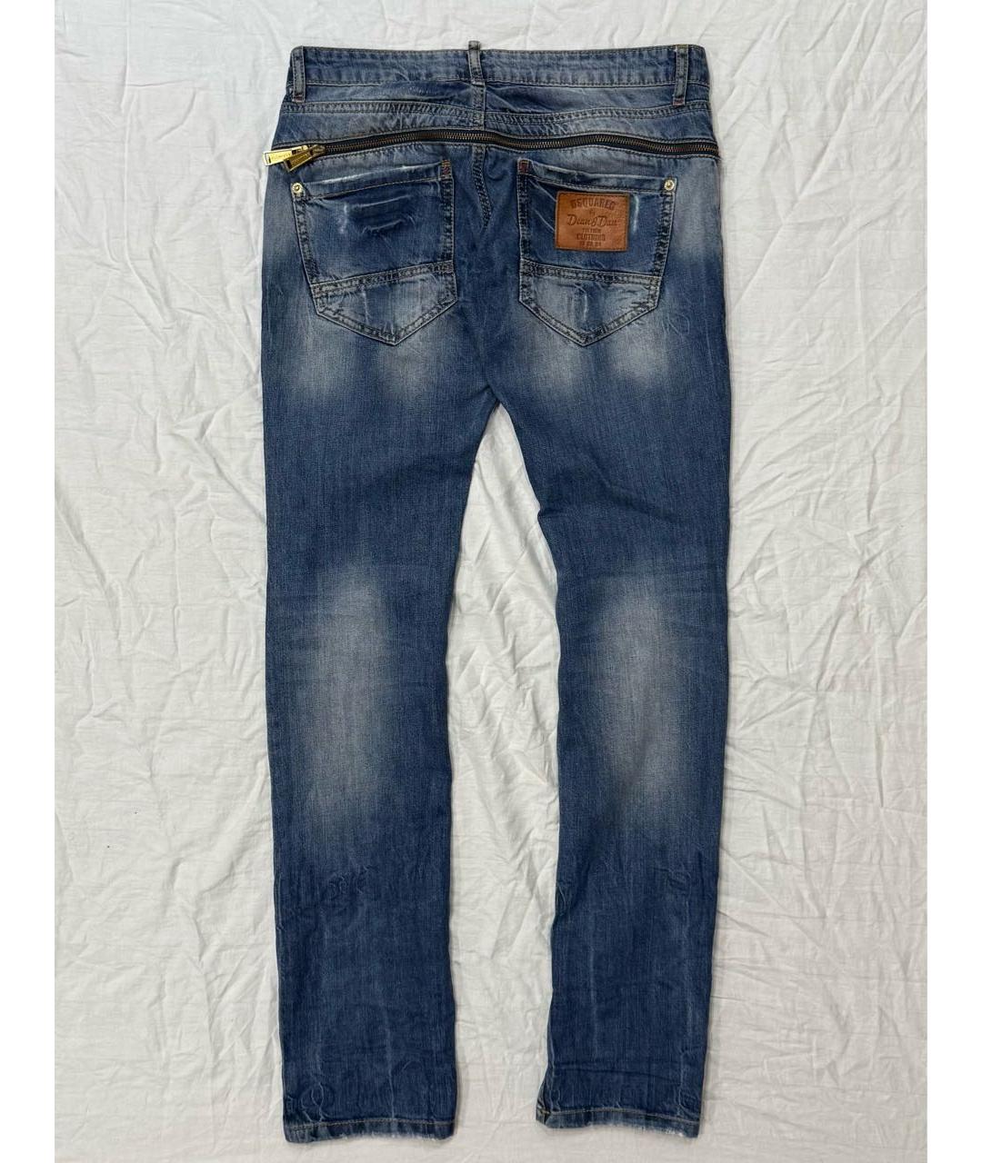 DSQUARED2 Синие хлопковые джинсы скинни, фото 2