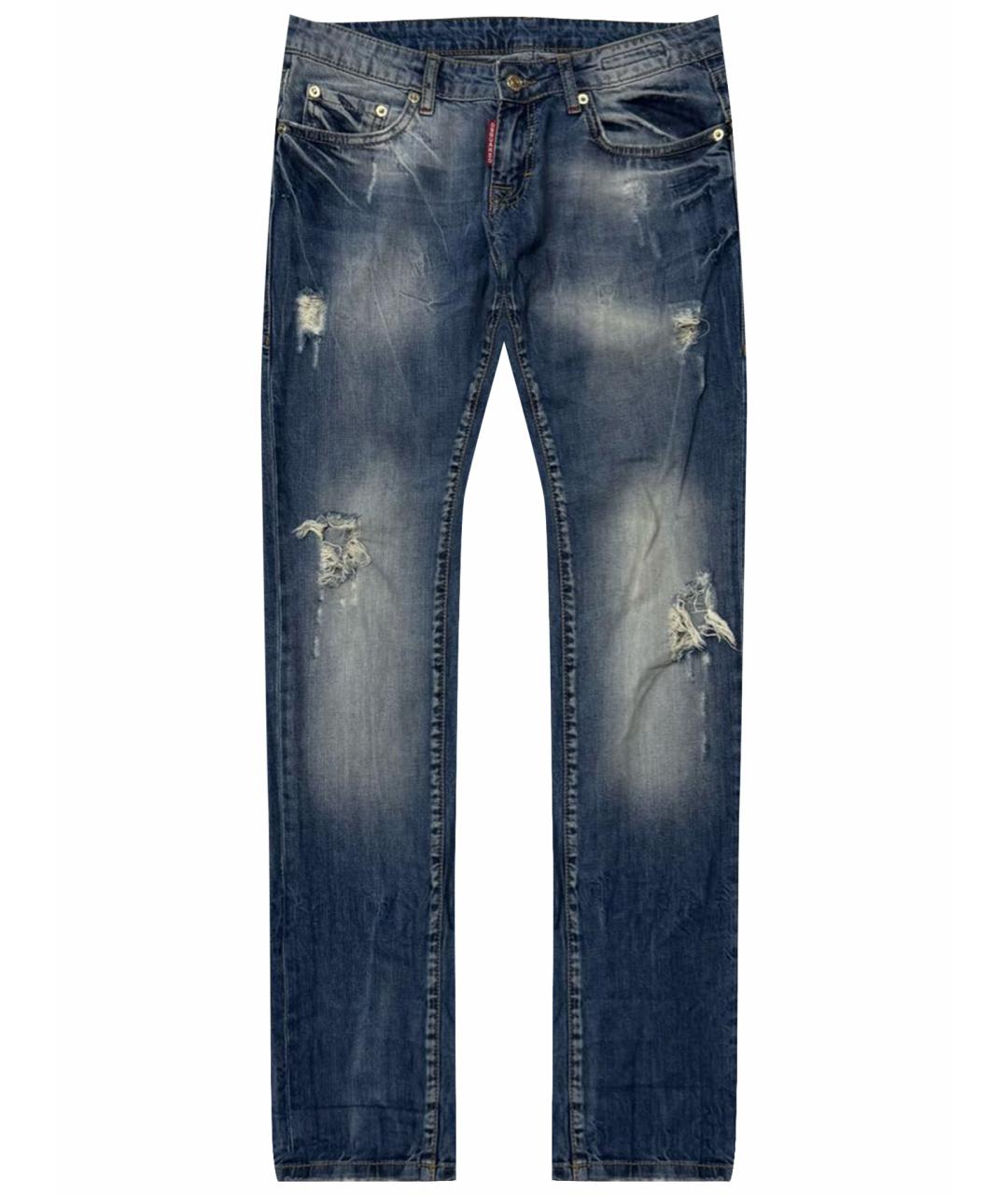 DSQUARED2 Синие хлопковые джинсы скинни, фото 1