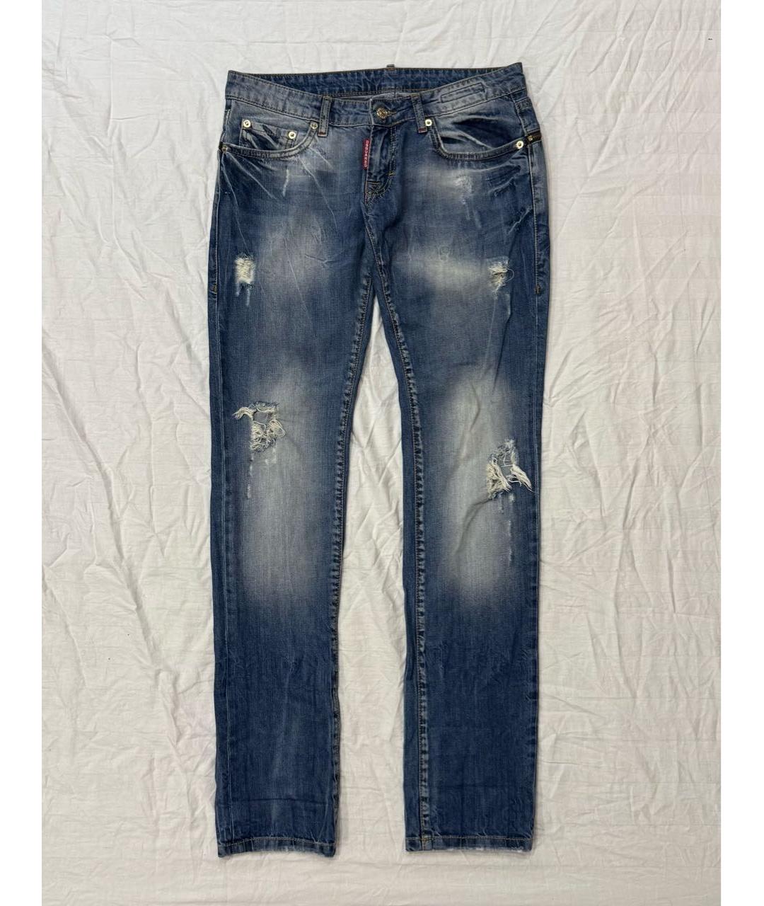 DSQUARED2 Синие хлопковые джинсы скинни, фото 5