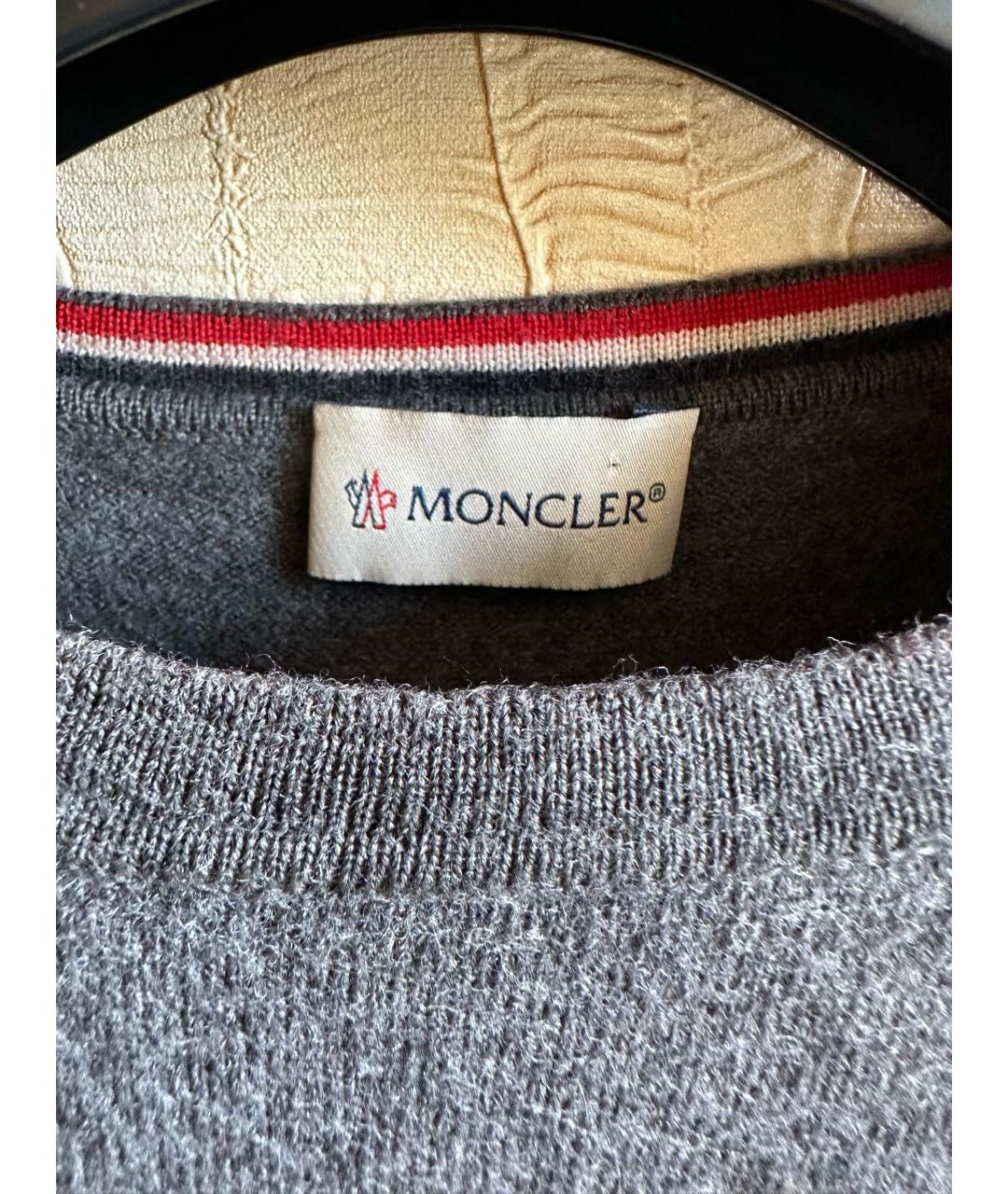 MONCLER Серый джемпер / свитер, фото 2