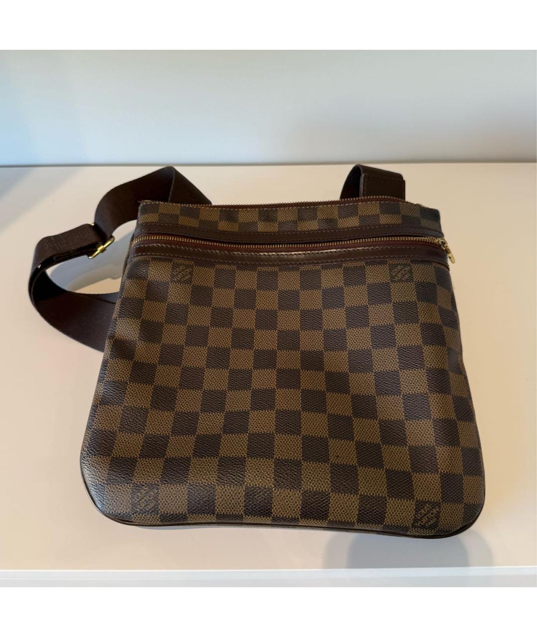 LOUIS VUITTON Коричневая сумка на плечо, фото 2