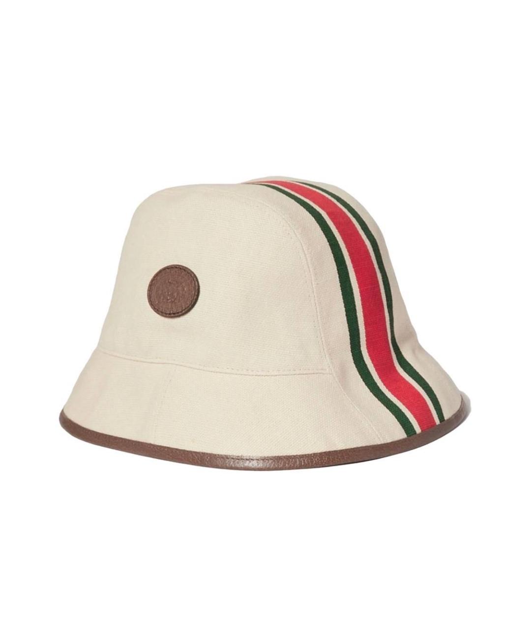 GUCCI Бежевая шляпа, фото 4