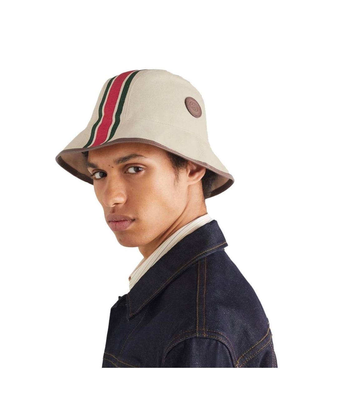 GUCCI Бежевая шляпа, фото 3