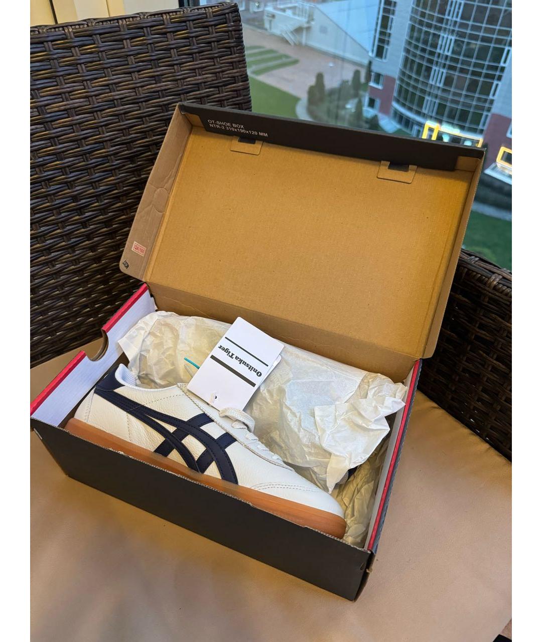 ONITSUKA TIGER Белые кожаные кеды, фото 5