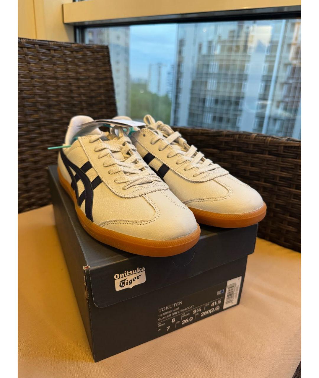 ONITSUKA TIGER Белые кожаные кеды, фото 2