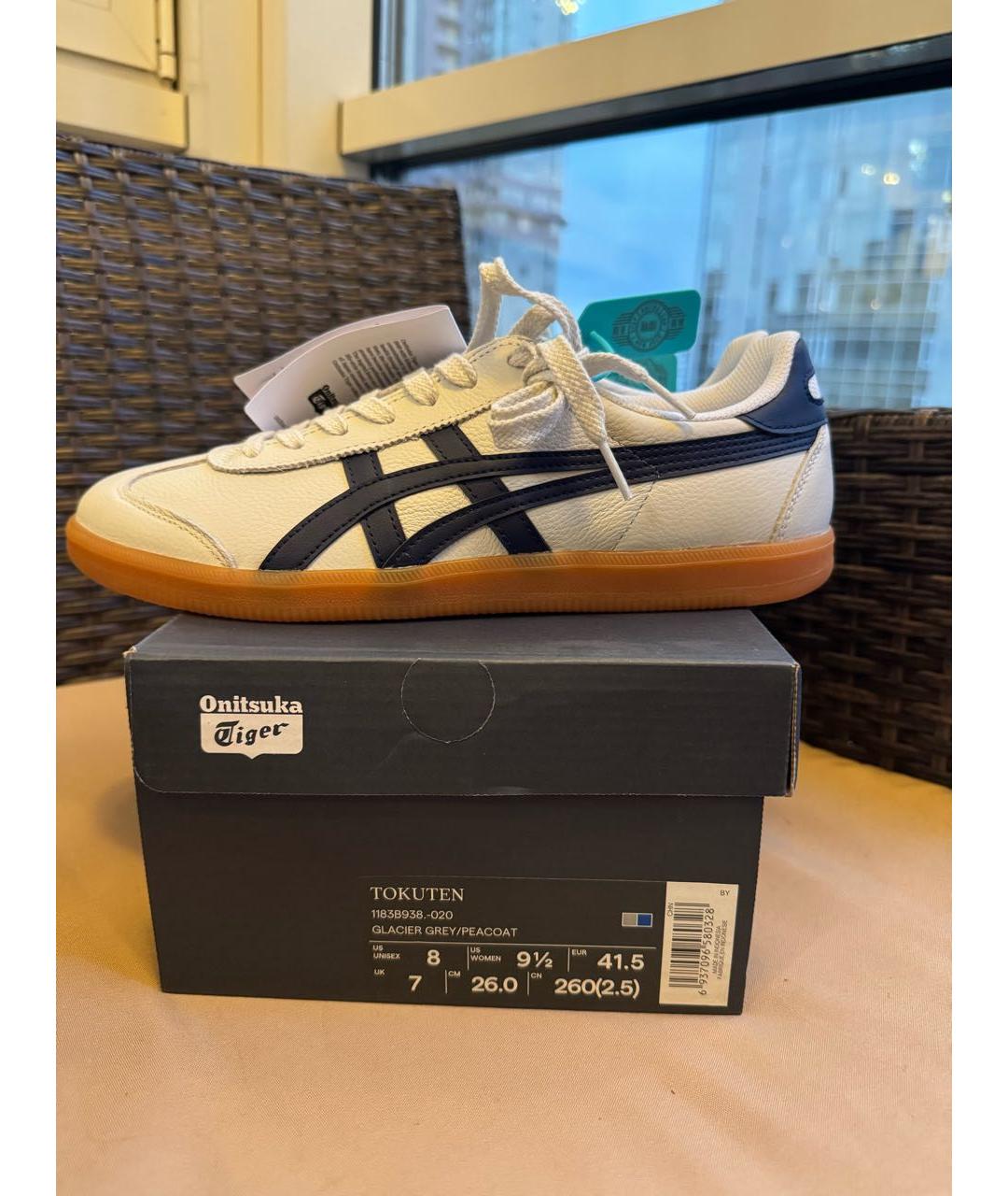ONITSUKA TIGER Белые кожаные кеды, фото 6