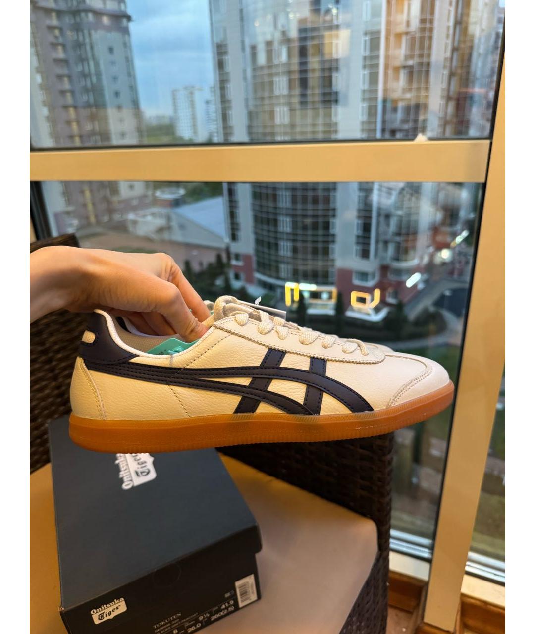 ONITSUKA TIGER Белые кожаные кеды, фото 8