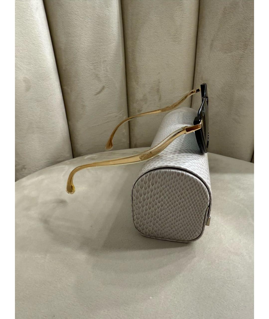 JIMMY CHOO Черные пластиковые солнцезащитные очки, фото 5