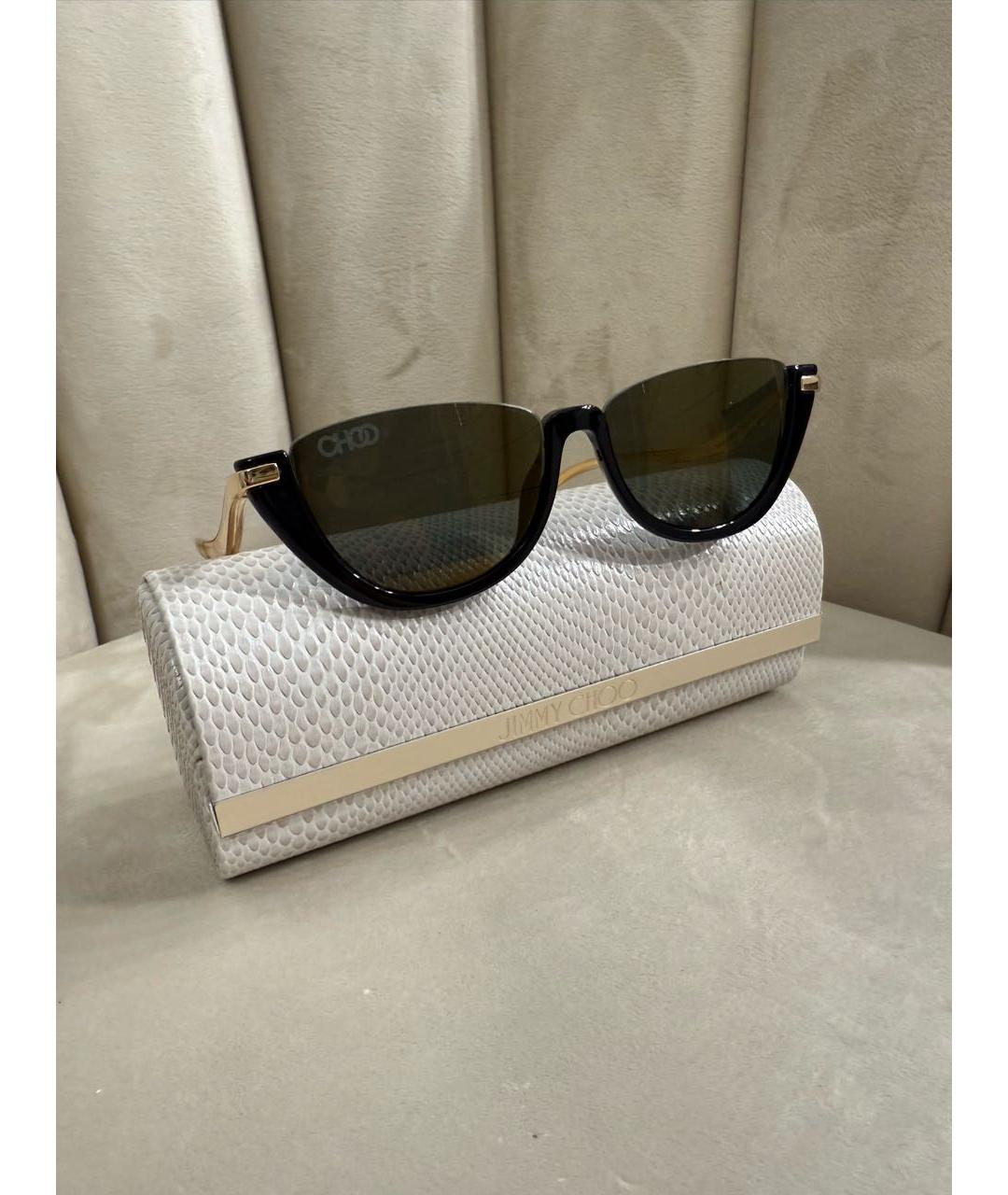 JIMMY CHOO Черные пластиковые солнцезащитные очки, фото 4