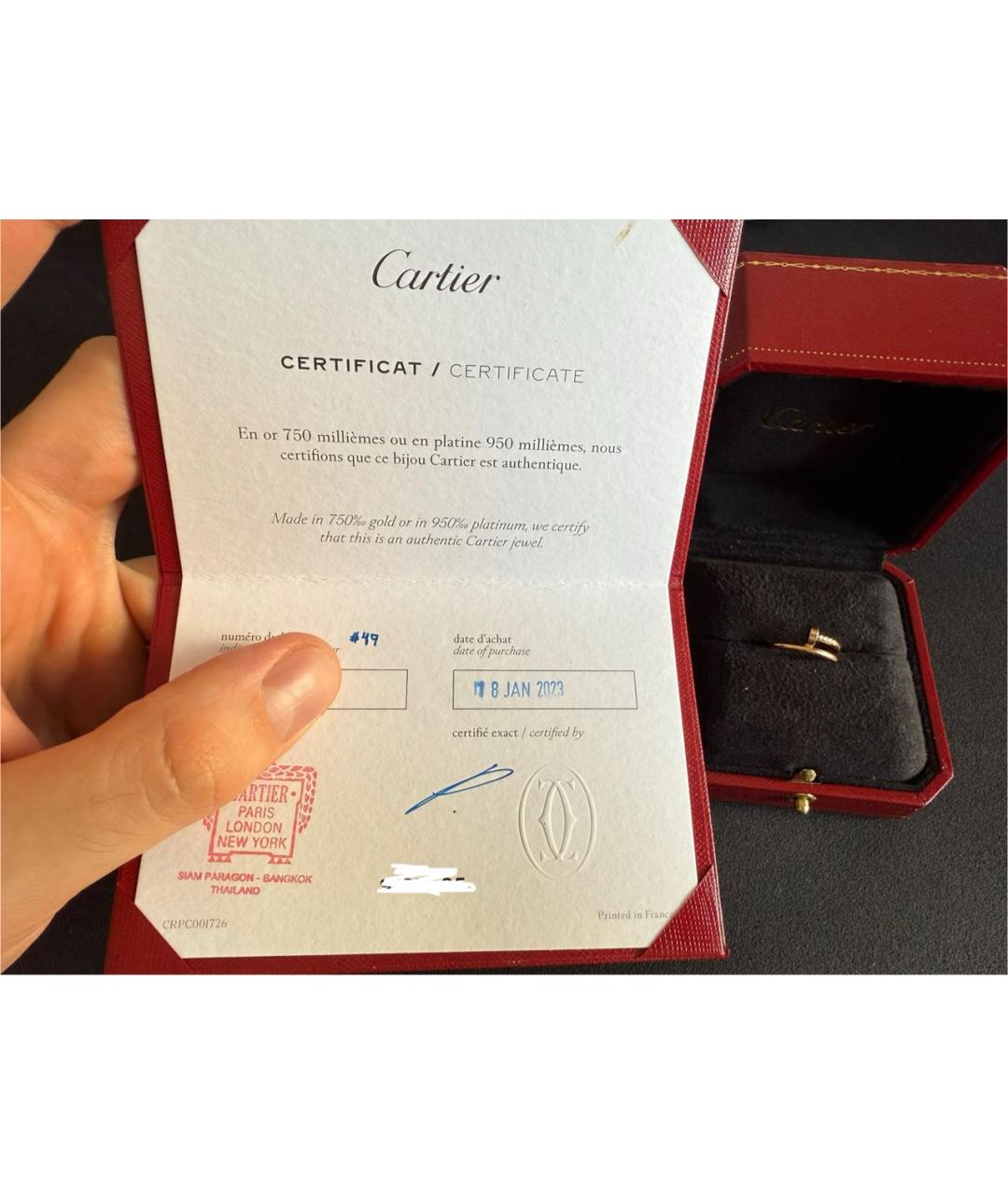 CARTIER Золотое кольцо из желтого золота, фото 7