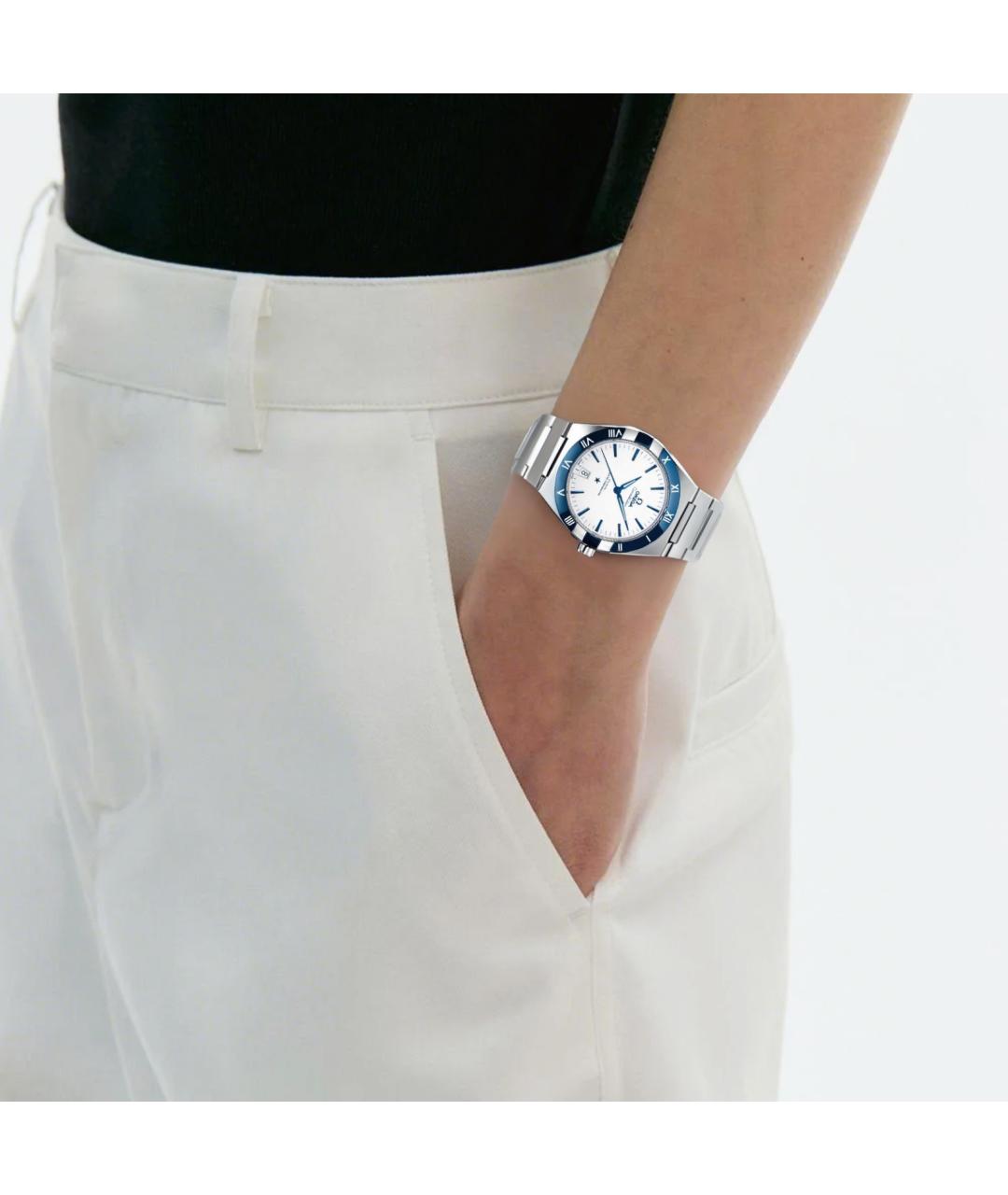 OMEGA Серебряные часы, фото 3