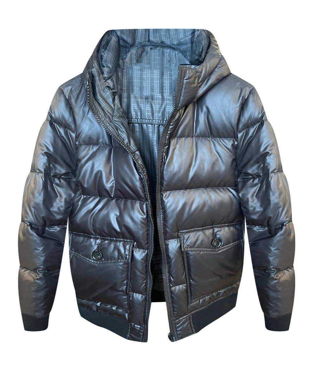 BURBERRY Антрацитовая полиэстеровая куртка, фото 1