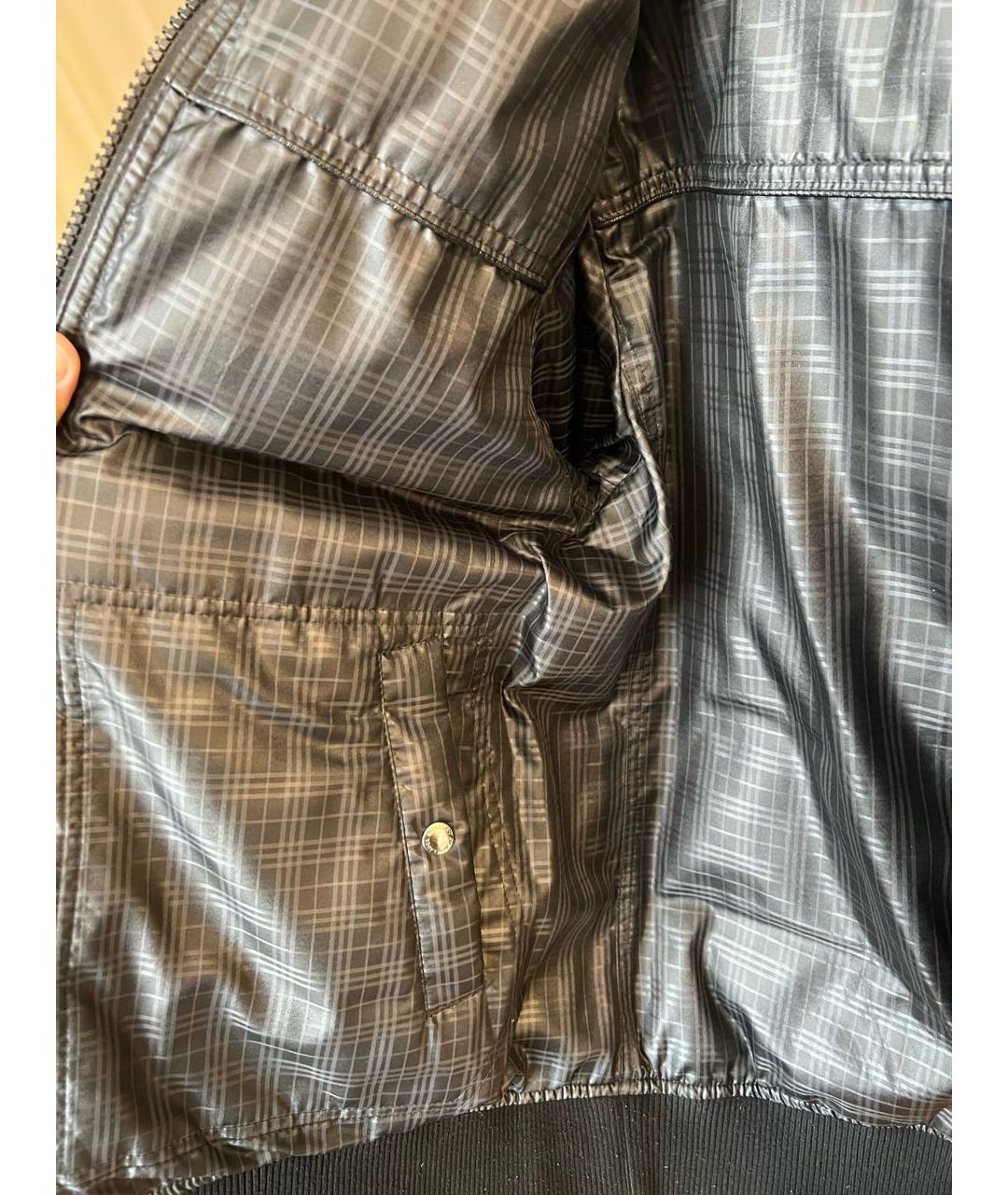 BURBERRY Антрацитовая полиэстеровая куртка, фото 3