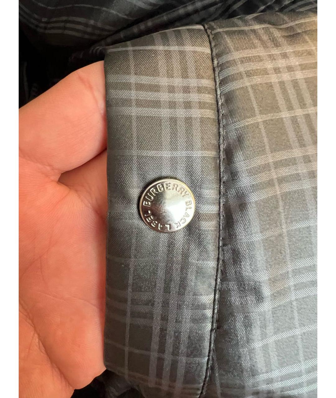 BURBERRY Антрацитовая полиэстеровая куртка, фото 4