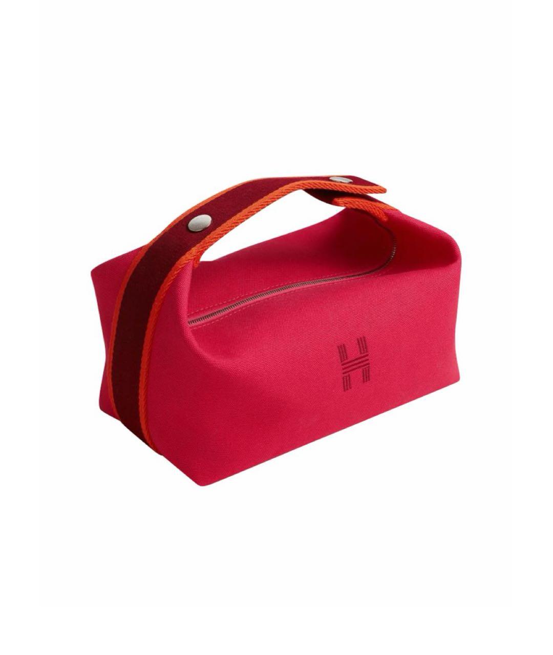 HERMES Розовая хлопковая косметичка, фото 1