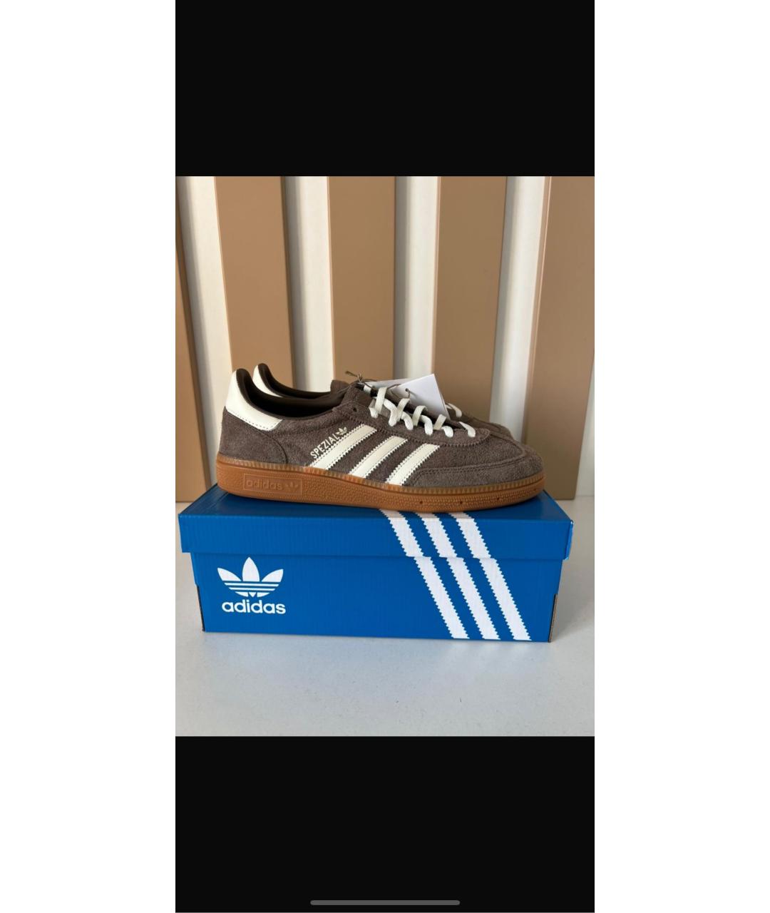 ADIDAS Коричневые замшевые кеды, фото 8