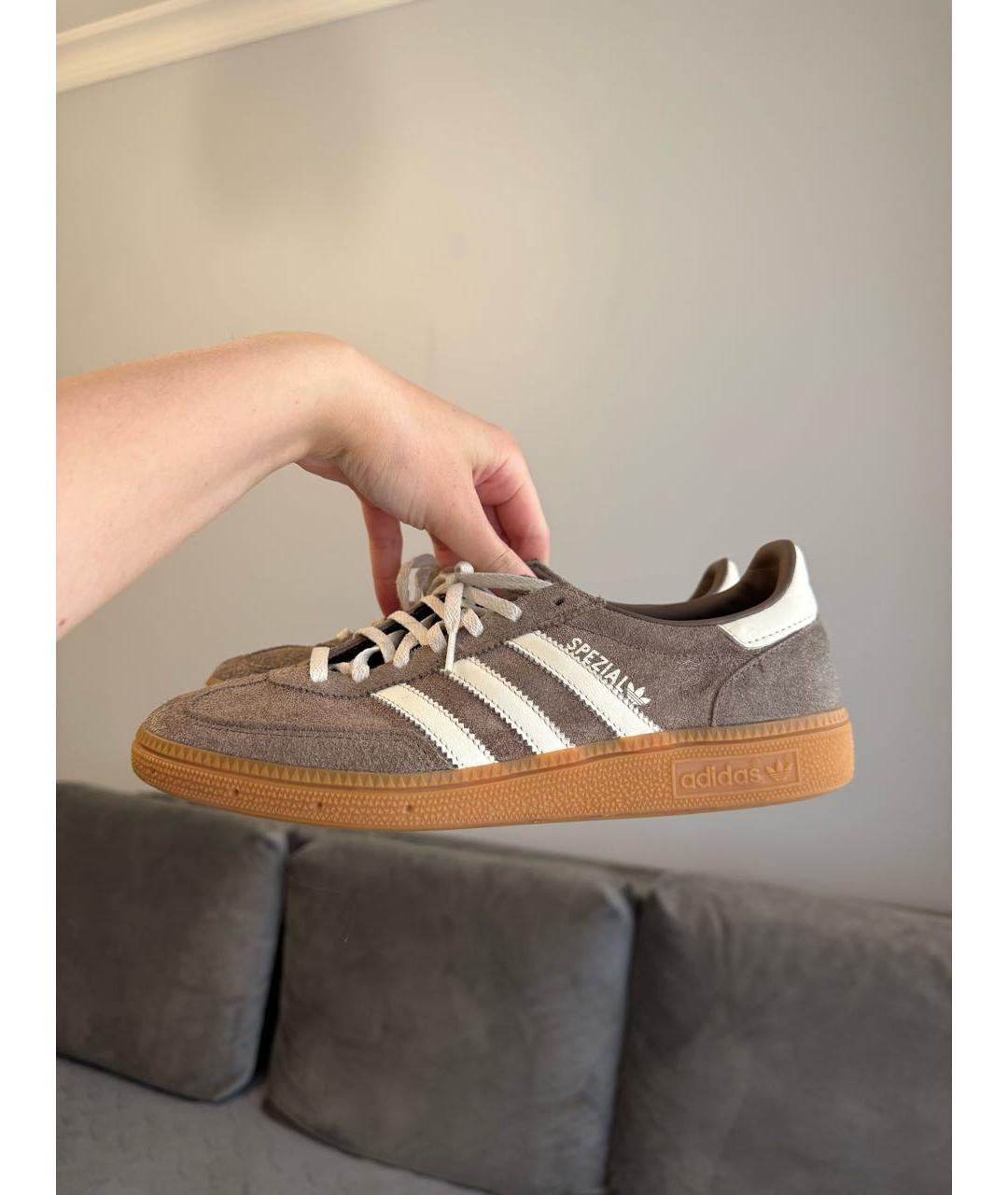 ADIDAS Коричневые замшевые кеды, фото 5