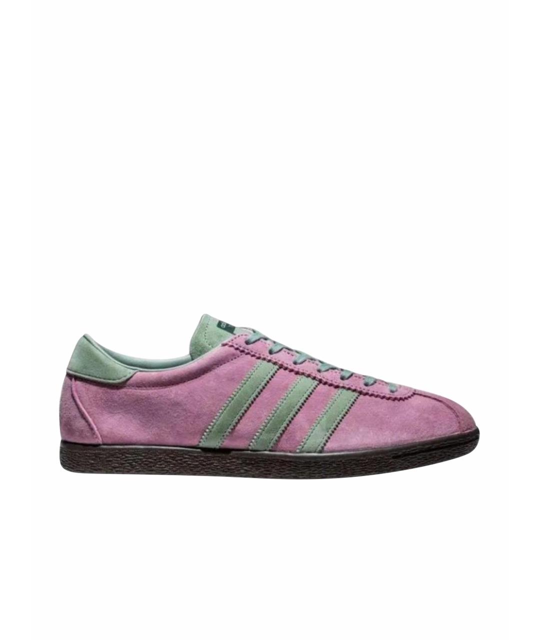 ADIDAS Розовые замшевые кеды, фото 1