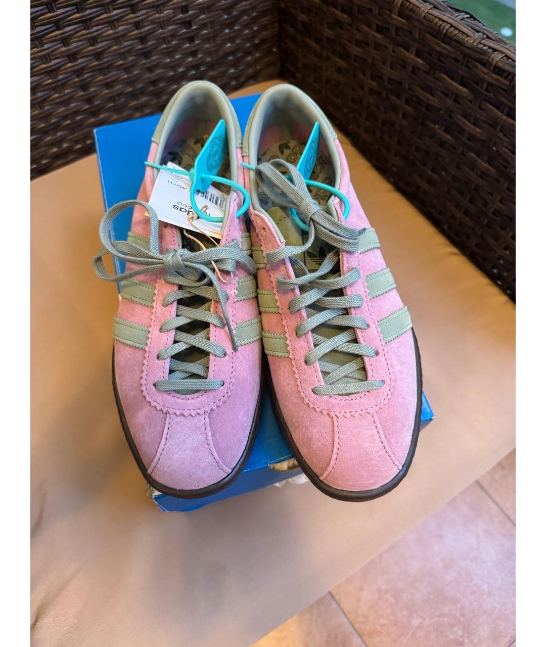 ADIDAS Розовые замшевые кеды, фото 7