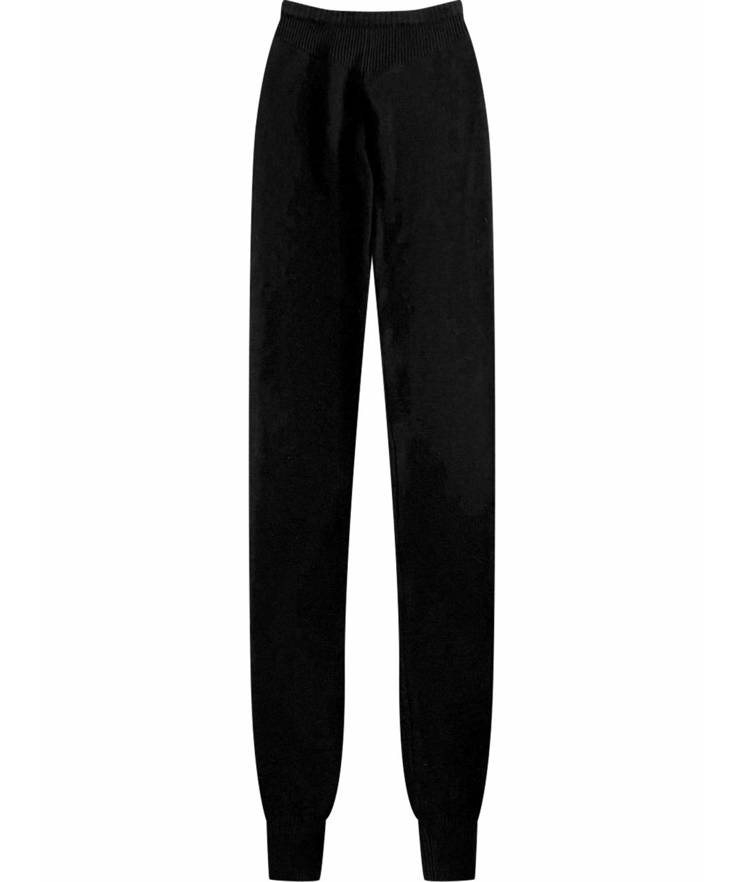 RICK OWENS Черные шерстяные повседневные брюки, фото 1