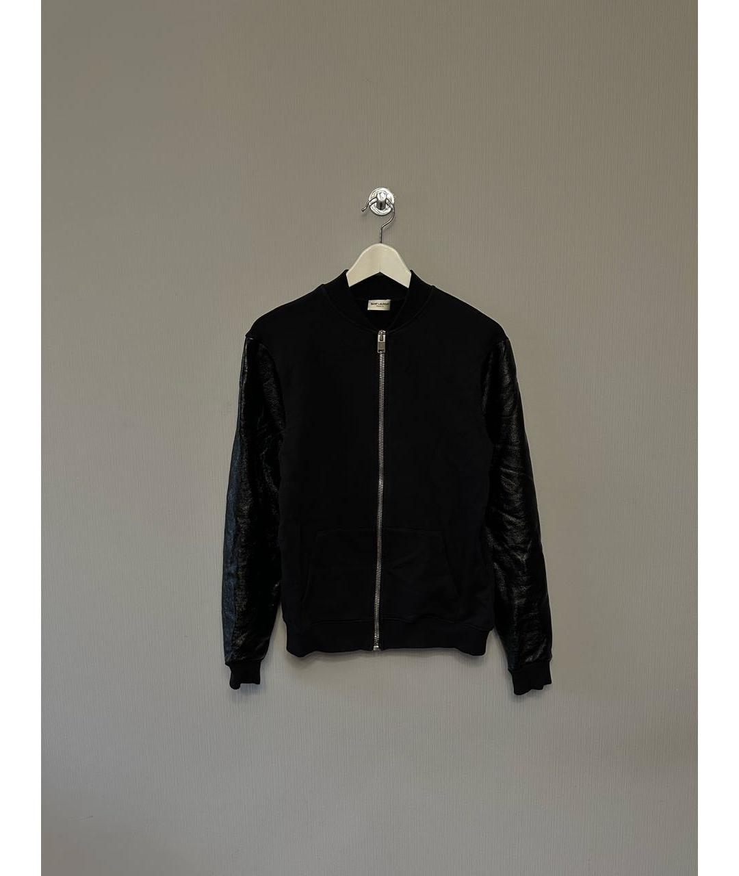 SAINT LAURENT Черная хлопковая куртка, фото 7