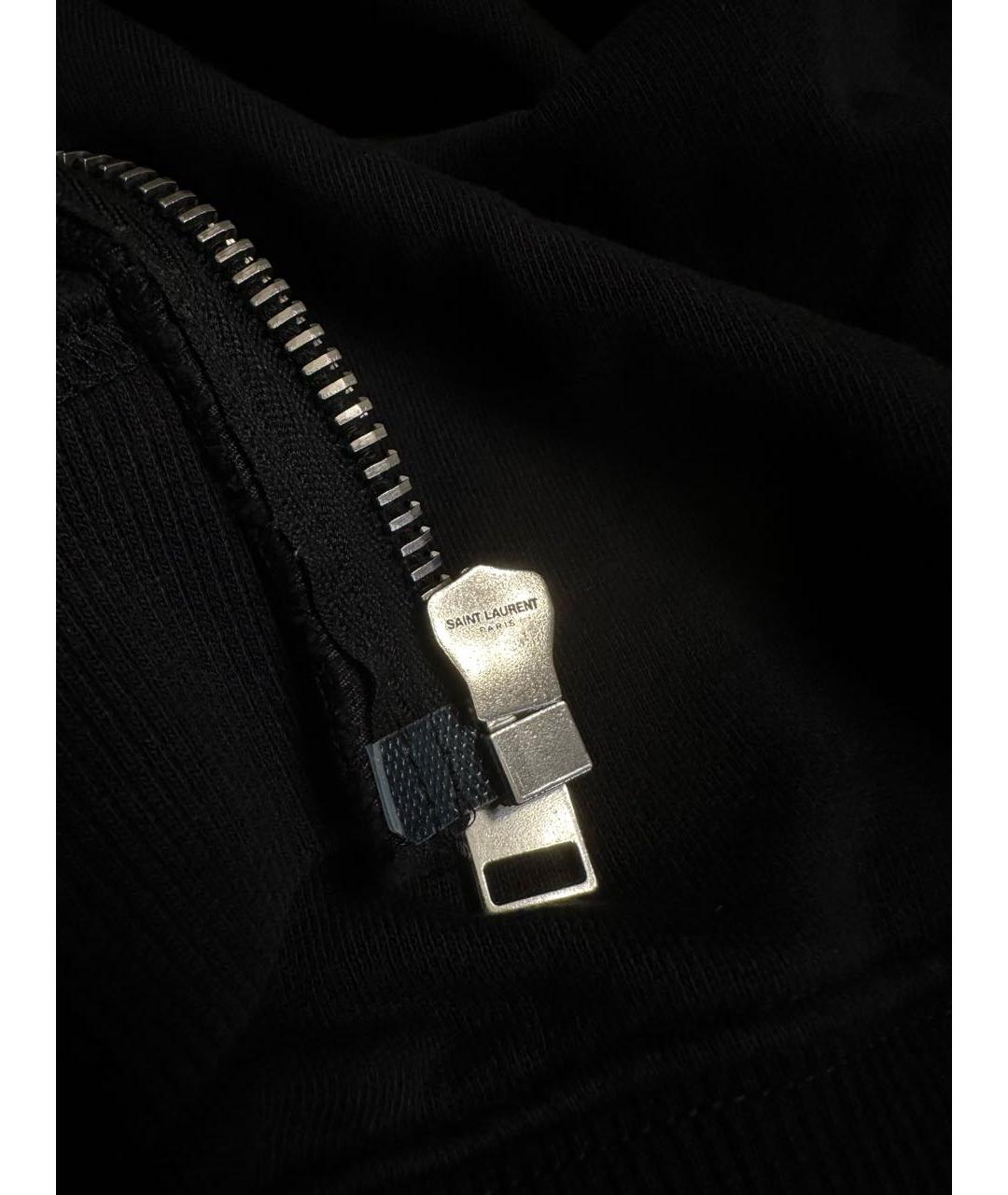 SAINT LAURENT Черная хлопковая куртка, фото 6