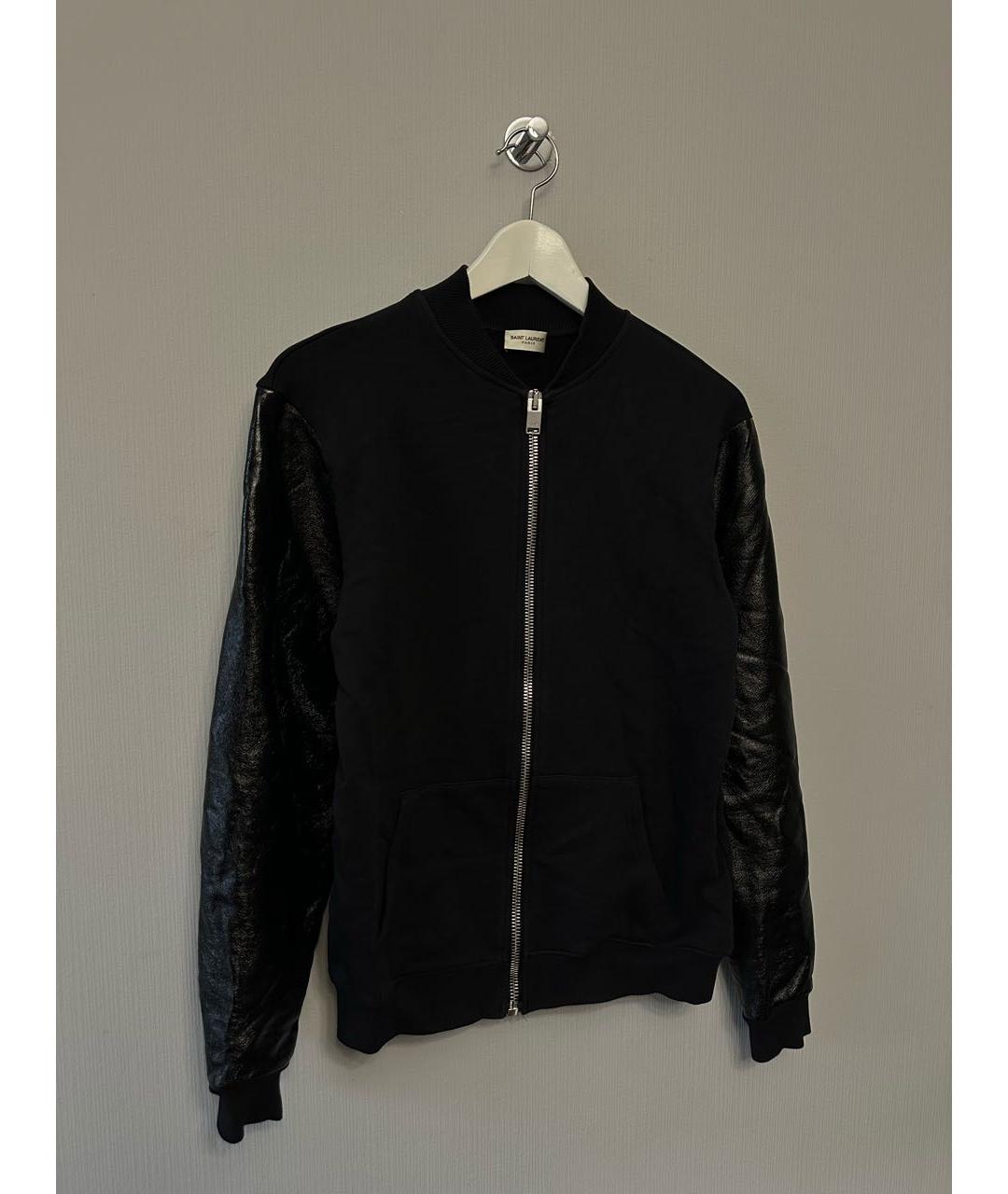 SAINT LAURENT Черная хлопковая куртка, фото 3