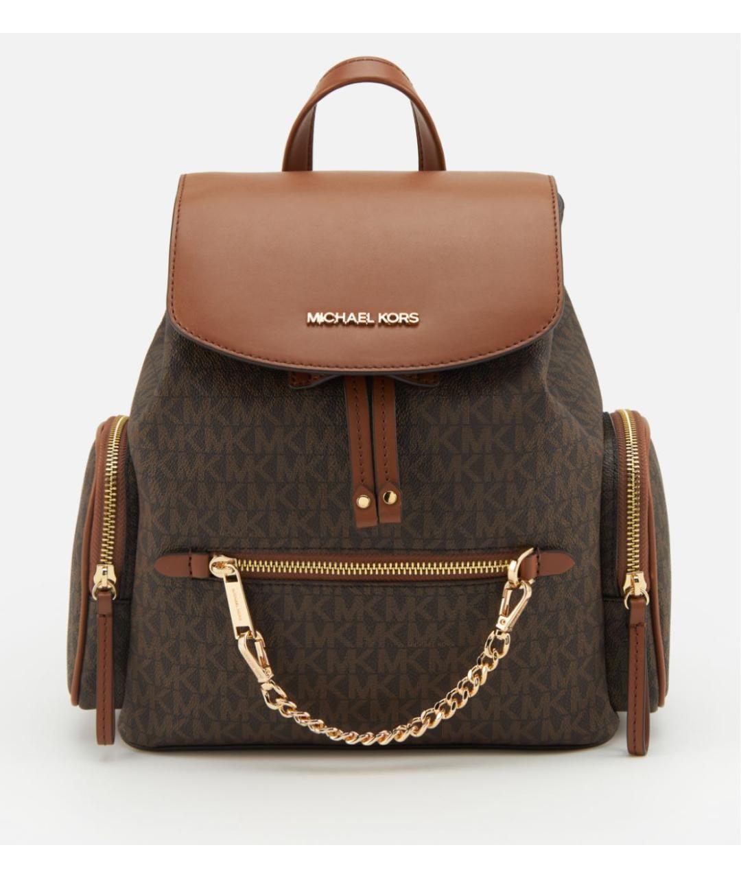 MICHAEL KORS Коричневый кожаный рюкзак, фото 3