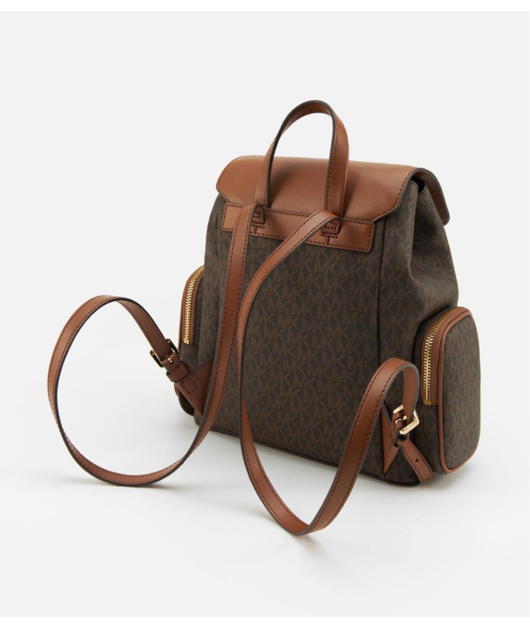 MICHAEL KORS Коричневый кожаный рюкзак, фото 2