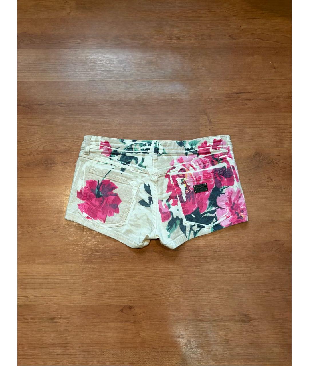DOLCE&GABBANA Мульти хлопко-эластановые шорты, фото 2