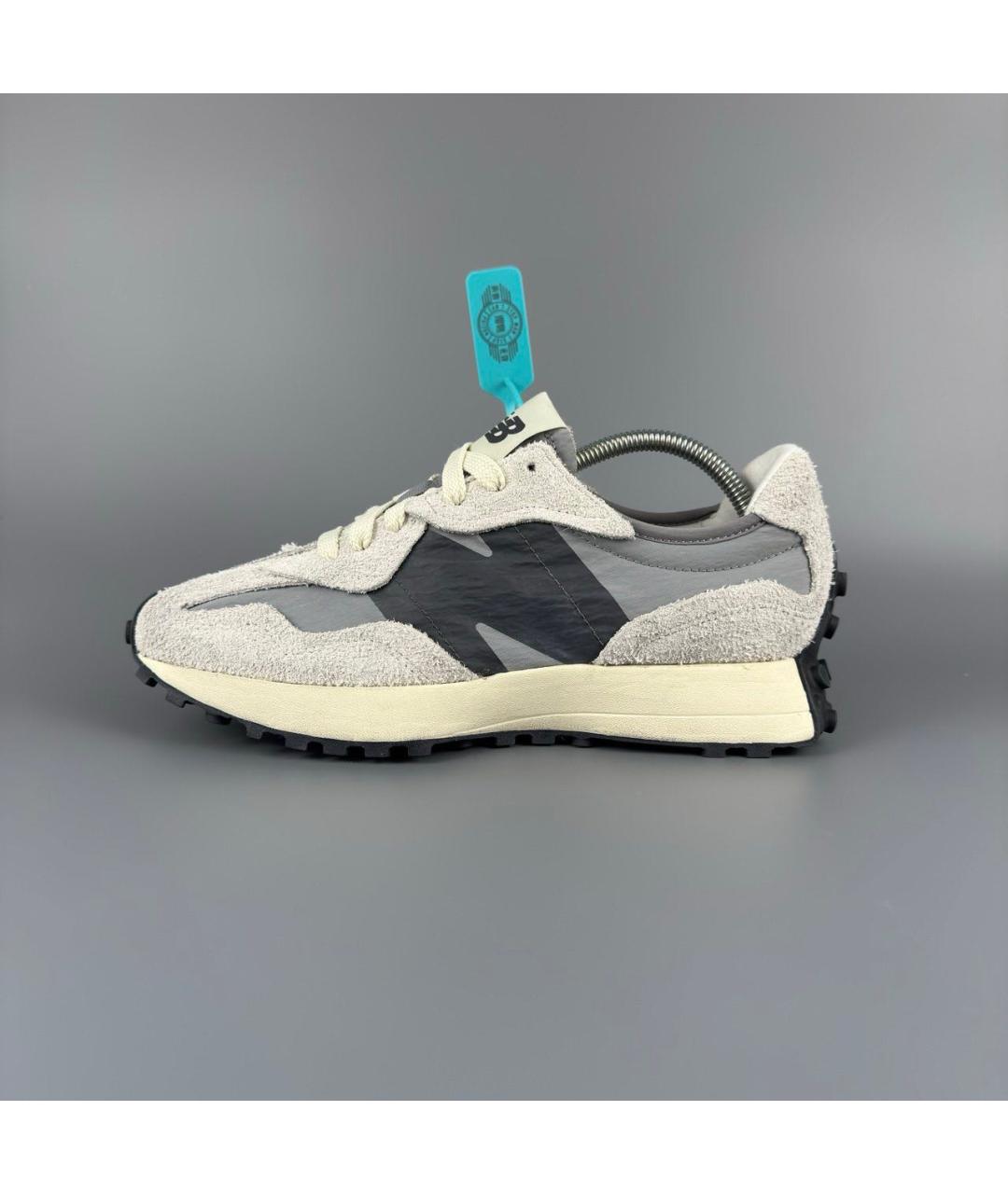 NEW BALANCE Серые замшевые низкие кроссовки / кеды, фото 3