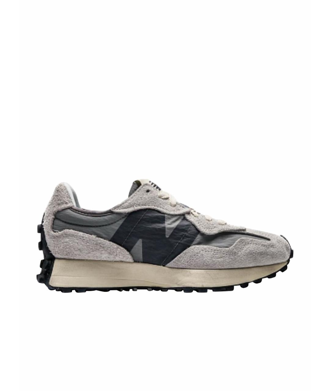 NEW BALANCE Серые замшевые низкие кроссовки / кеды, фото 1