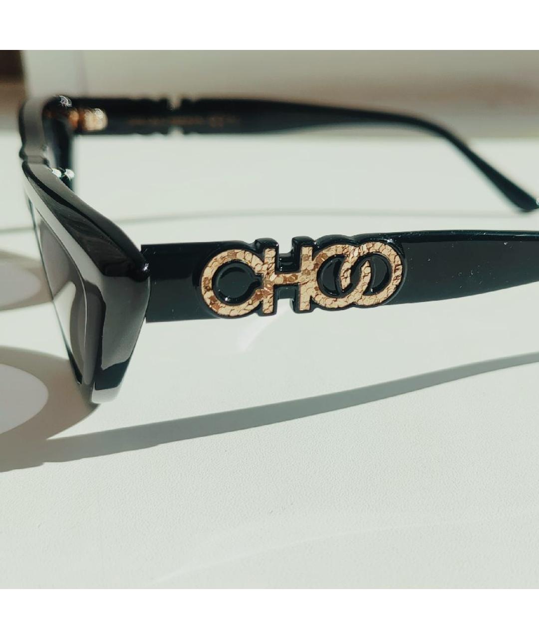 JIMMY CHOO Черные пластиковые солнцезащитные очки, фото 2