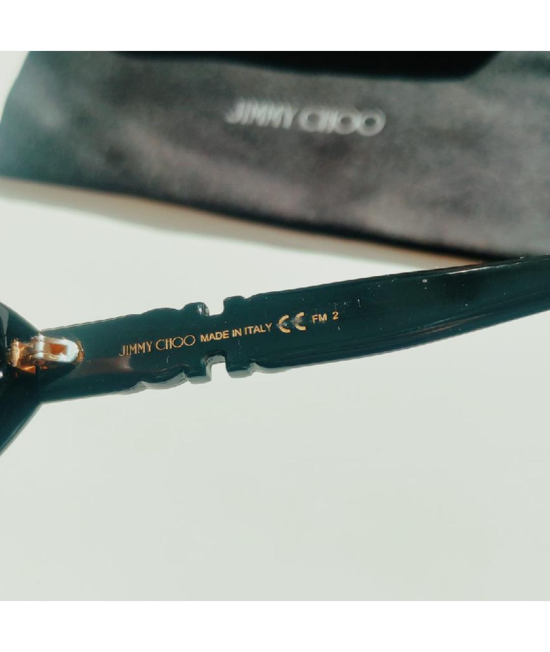 JIMMY CHOO Черные пластиковые солнцезащитные очки, фото 6