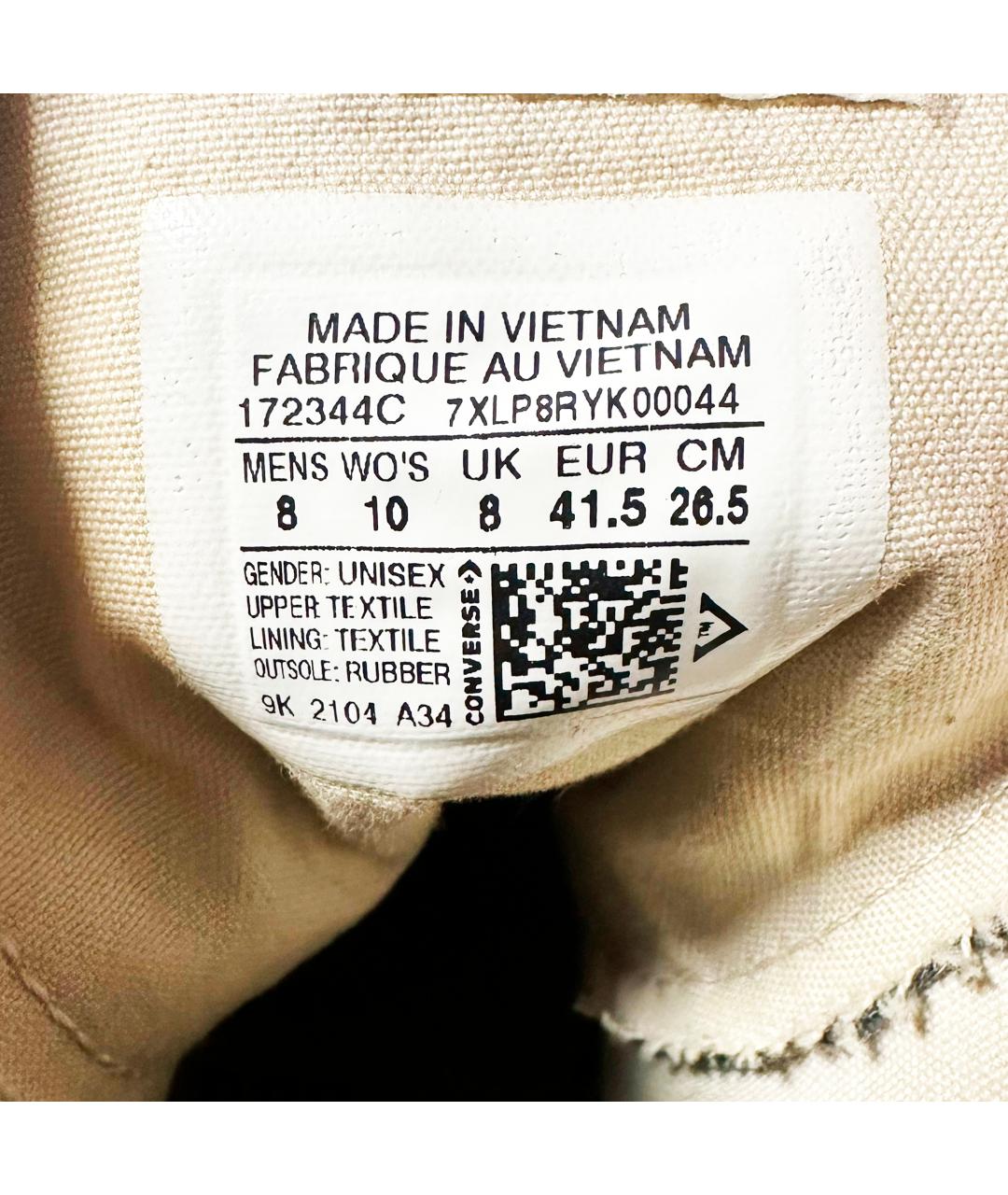 RICK OWENS DRKSHDW Черные текстильные низкие кроссовки / кеды, фото 7
