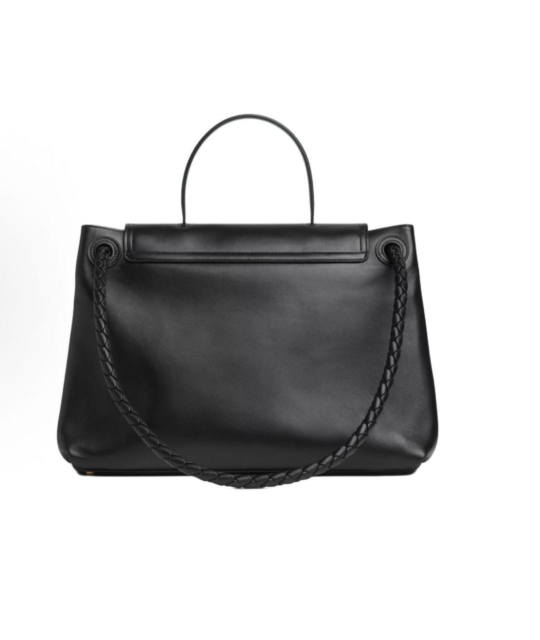 BOTTEGA VENETA Черная кожаная сумка тоут, фото 4