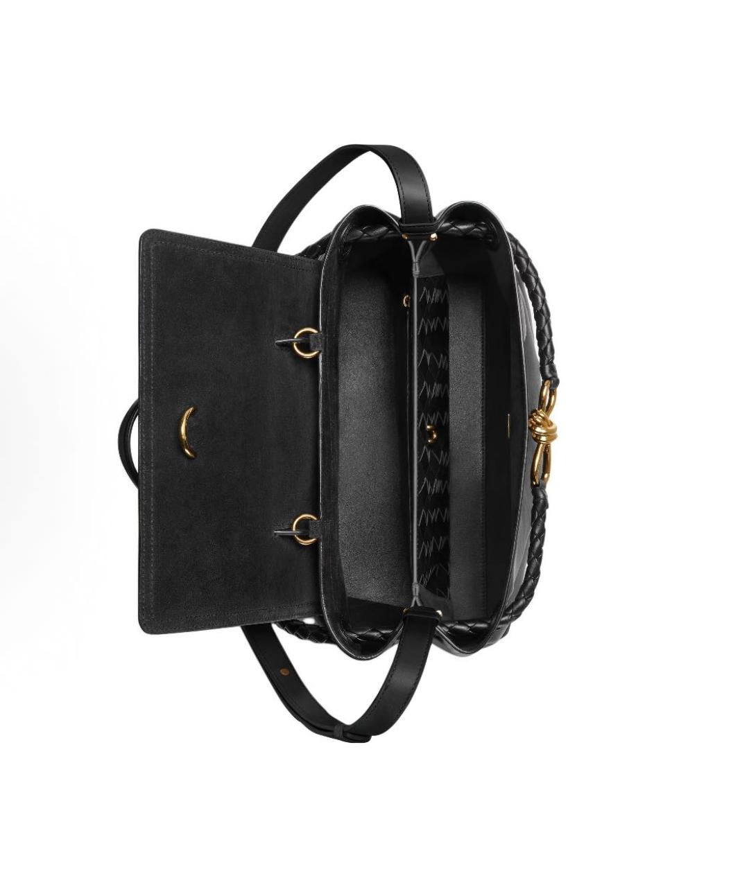 BOTTEGA VENETA Черная кожаная сумка тоут, фото 5