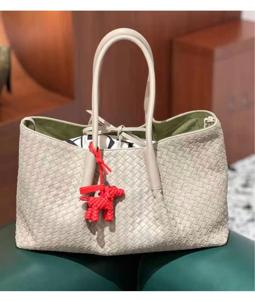 BOTTEGA VENETA Кожаная сумка тоут, фото 7