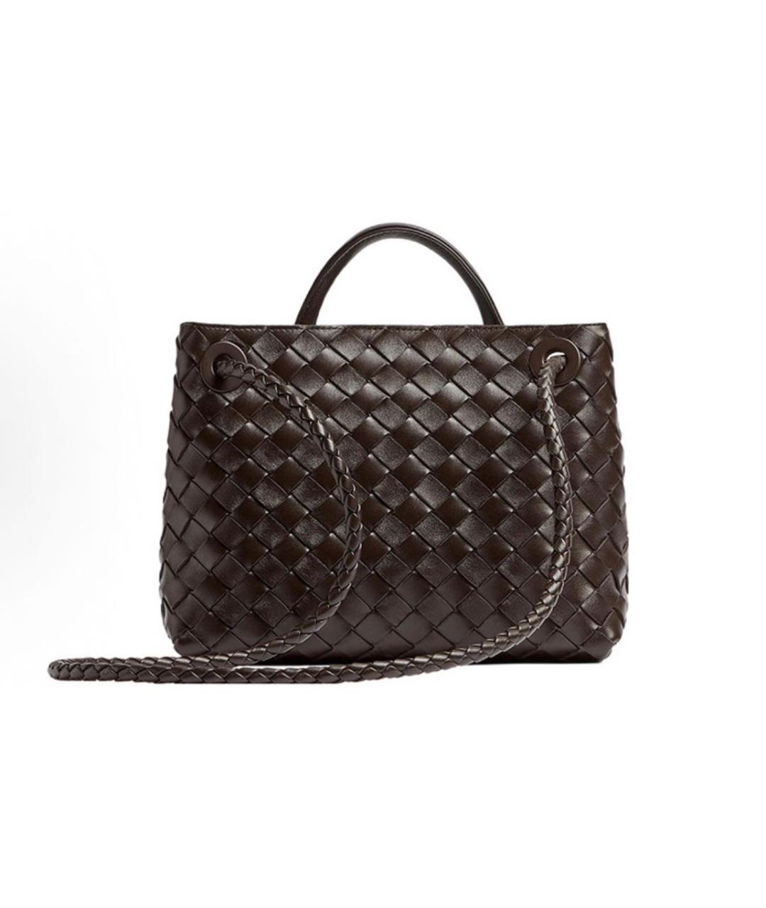 BOTTEGA VENETA Коричневая кожаная сумка тоут, фото 3