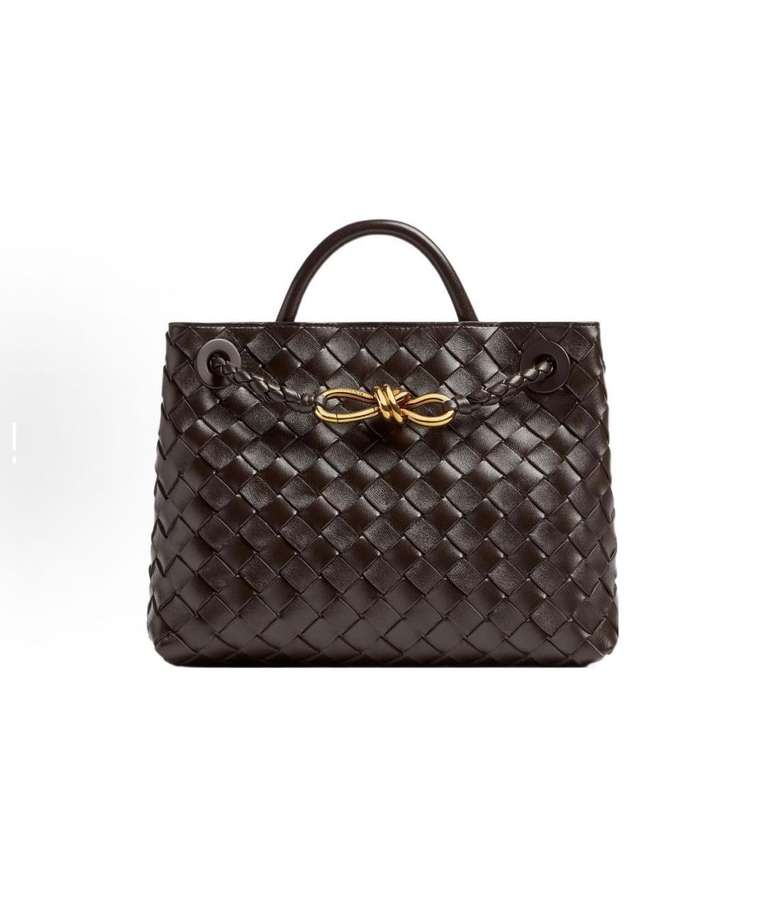 BOTTEGA VENETA Коричневая кожаная сумка тоут, фото 5
