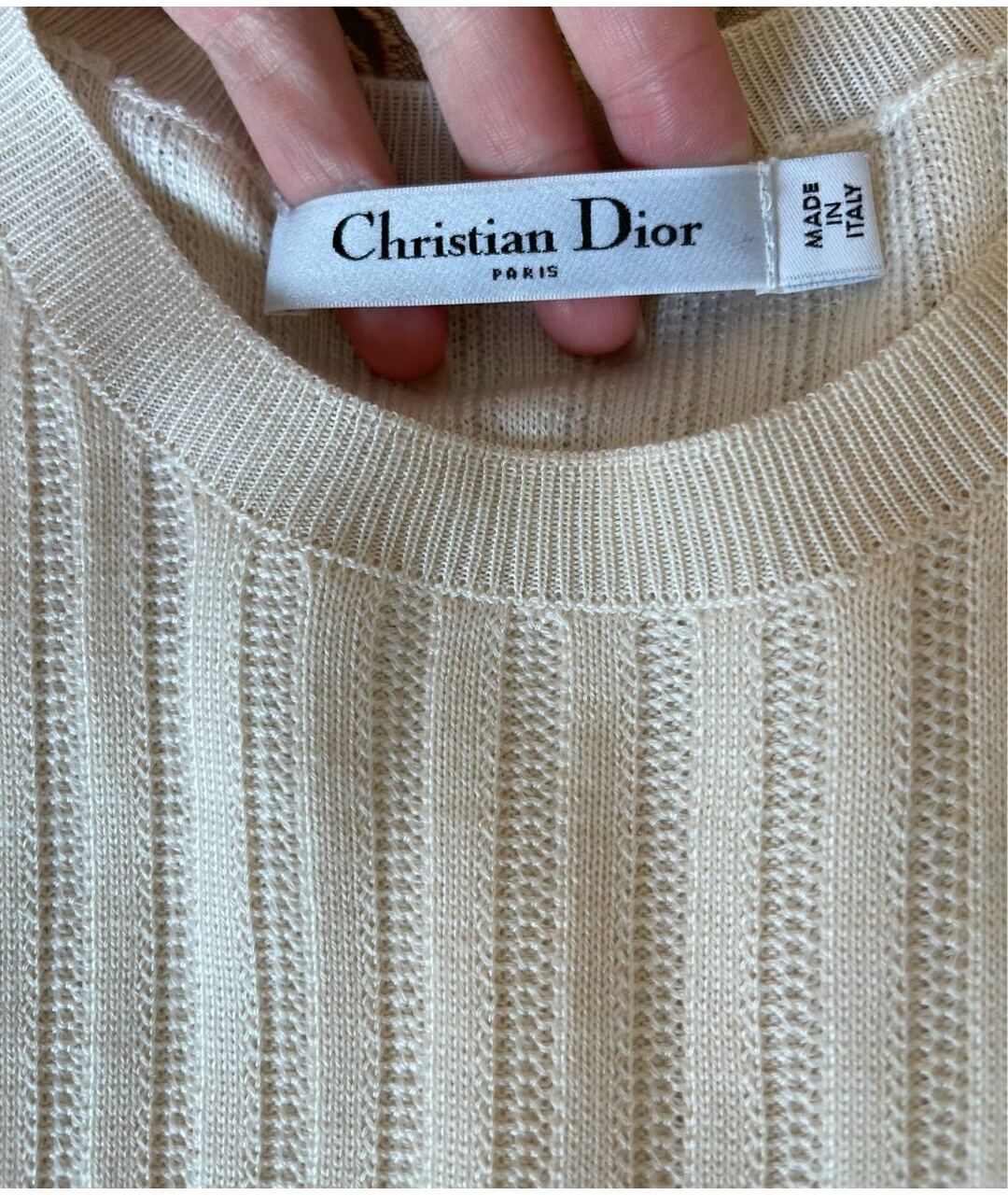 CHRISTIAN DIOR PRE-OWNED Белый кашемировый джемпер / свитер, фото 8