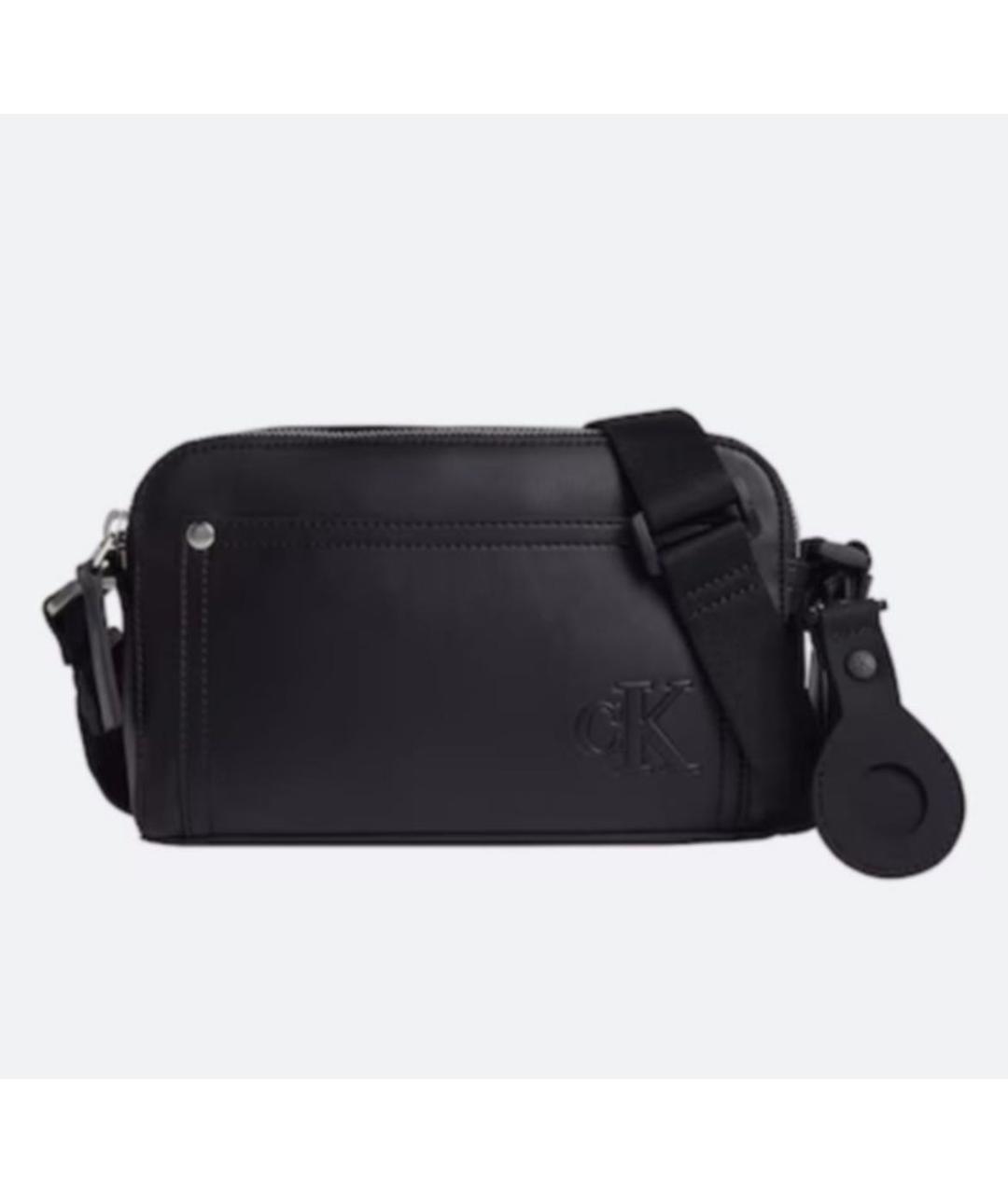 CALVIN KLEIN Черная сумка на плечо, фото 3