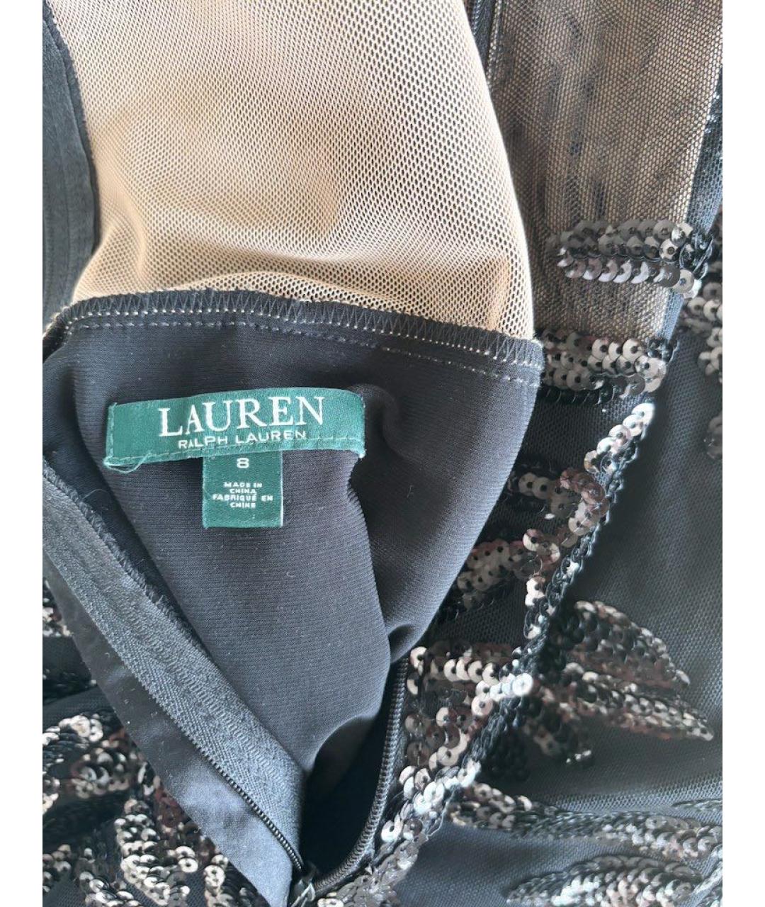 RALPH LAUREN Черное вечернее платье, фото 4
