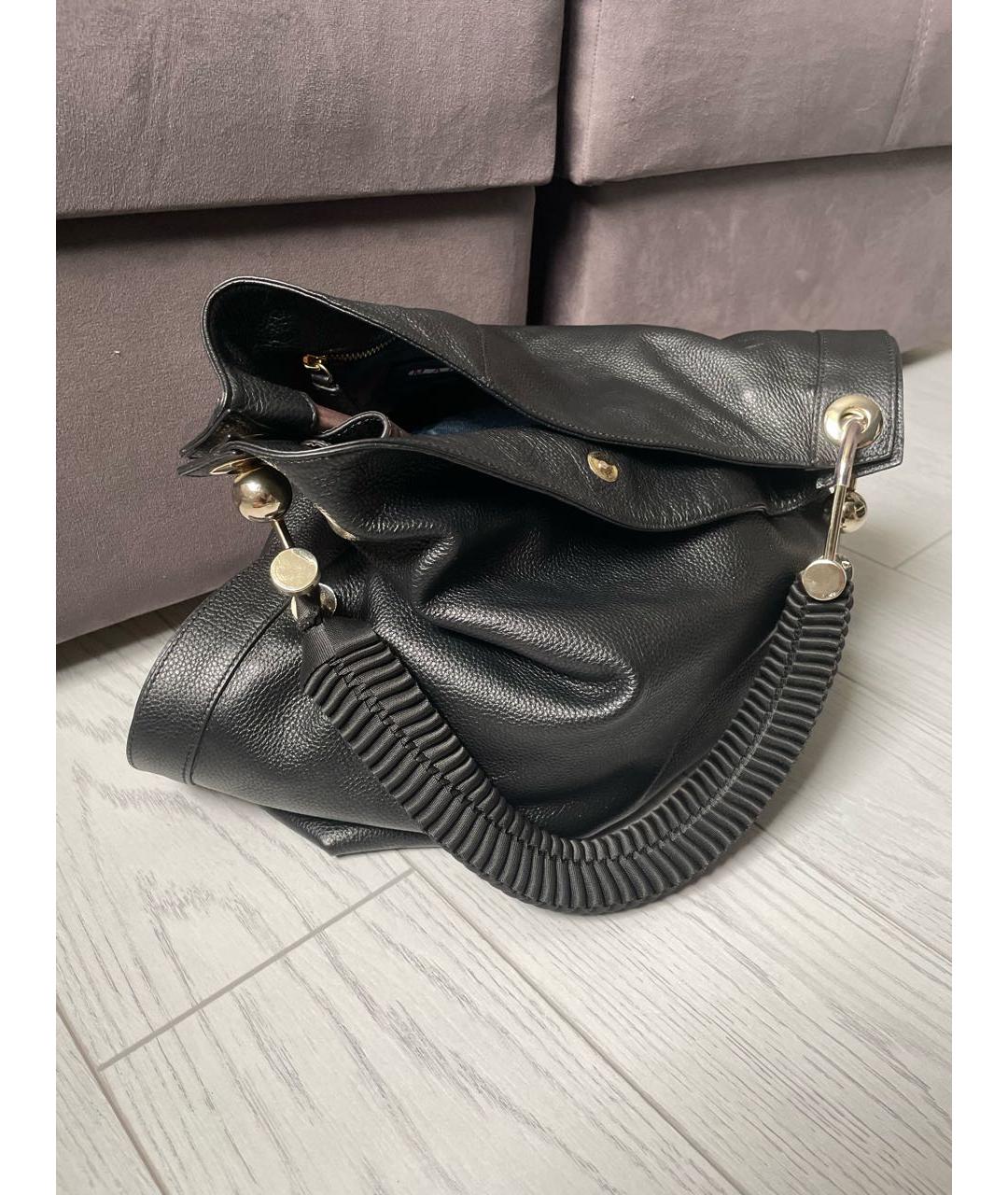 MARNI Черная кожаная сумка тоут, фото 3